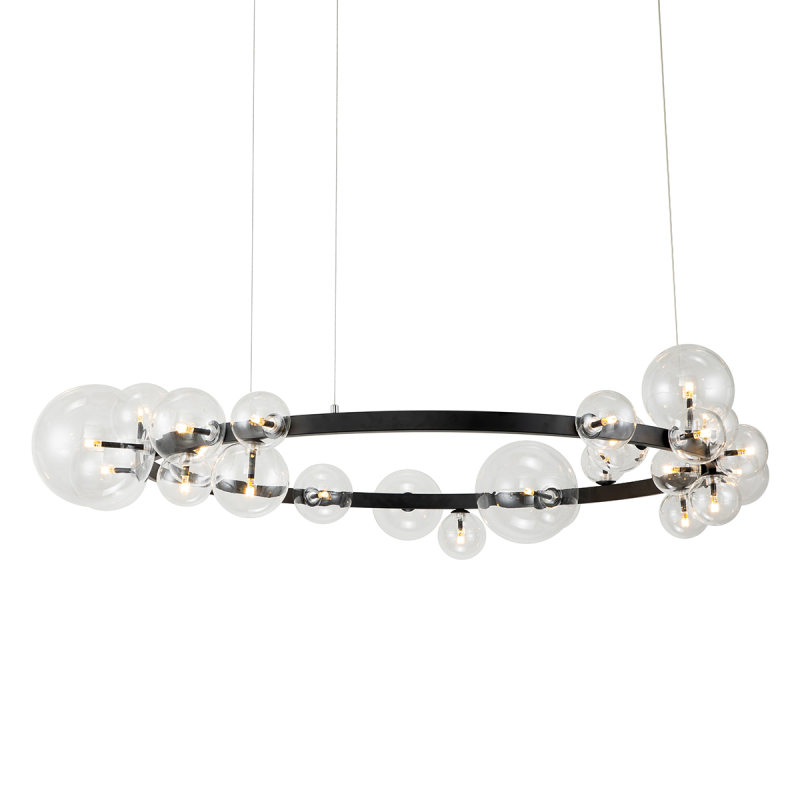 Подвесной светильник Delight Collection Art Deco Bubble KM1294P-24 black/clear в Санкт-Петербурге