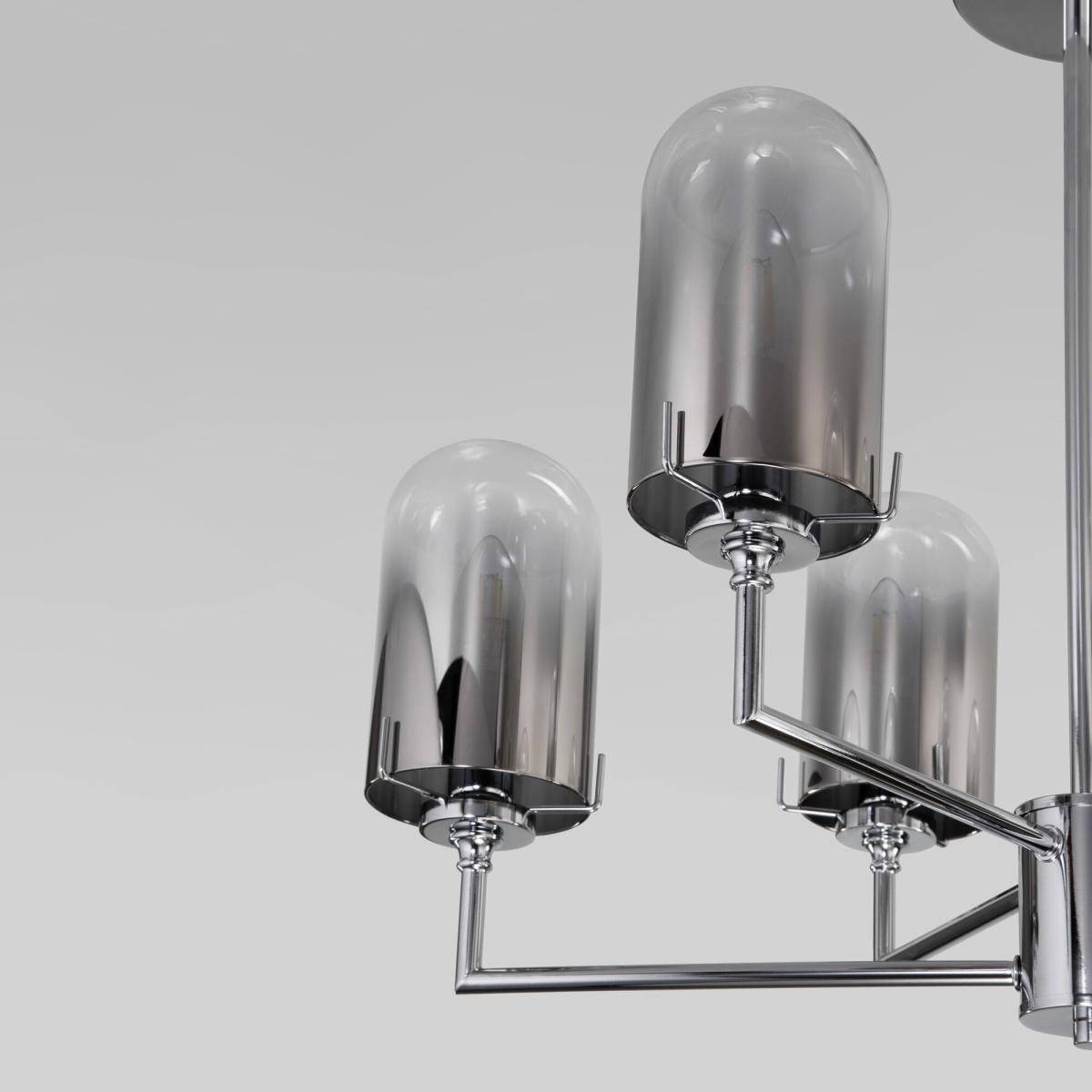 Люстра на штанге Eurosvet Pluto 60156/6 хром a065043 в Санкт-Петербурге