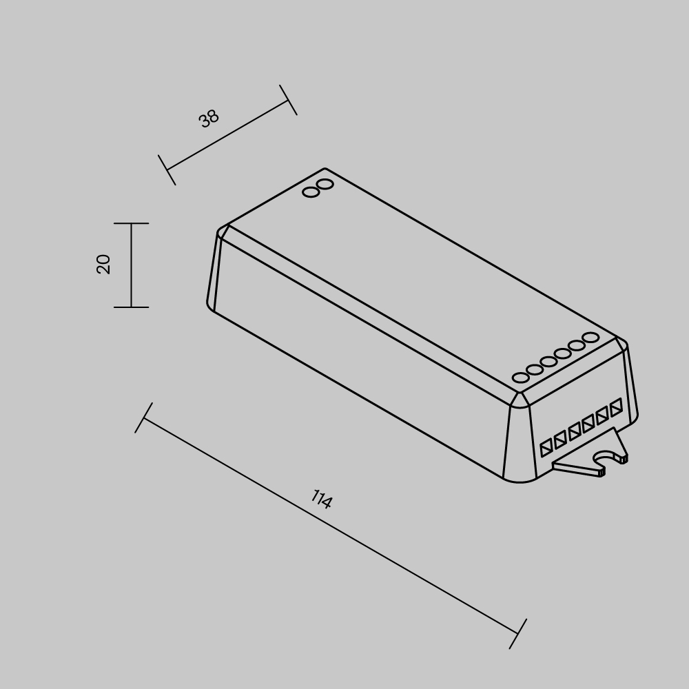 Wi-Fi контроллер для светодиодной ленты RGB MIX 12-24В Maytoni 742001 в Санкт-Петербурге