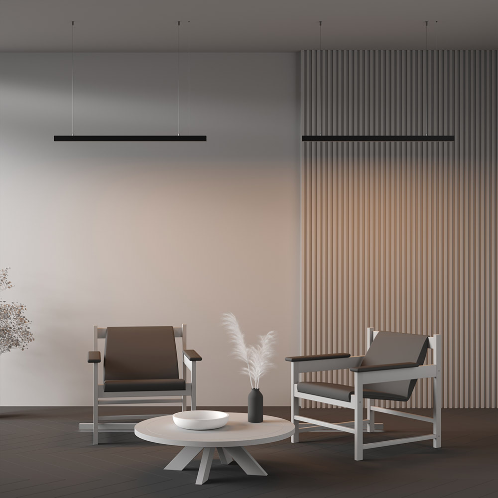 Линейный подвесной светильник Maytoni Technical 3000K 35x35 (Черный, 1 м) LL312011 в #REGION_NAME_DECLINE_PP#