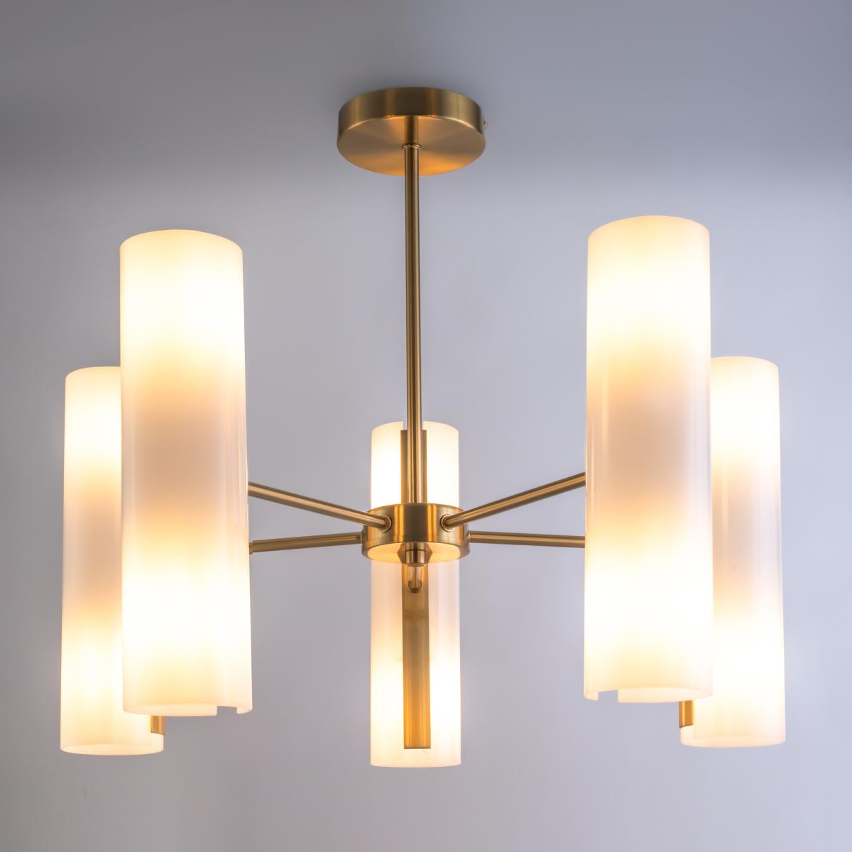 Люстра на штанге Freya Fiore FR5368CL-10BS в #REGION_NAME_DECLINE_PP#