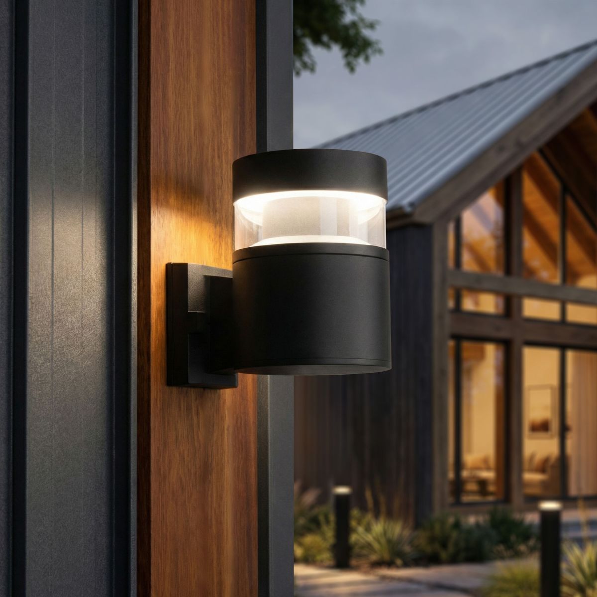 Уличный настенный светильник Elektrostandard 1530 TECHNO LED черный 4690389219139 a072083 в #REGION_NAME_DECLINE_PP#