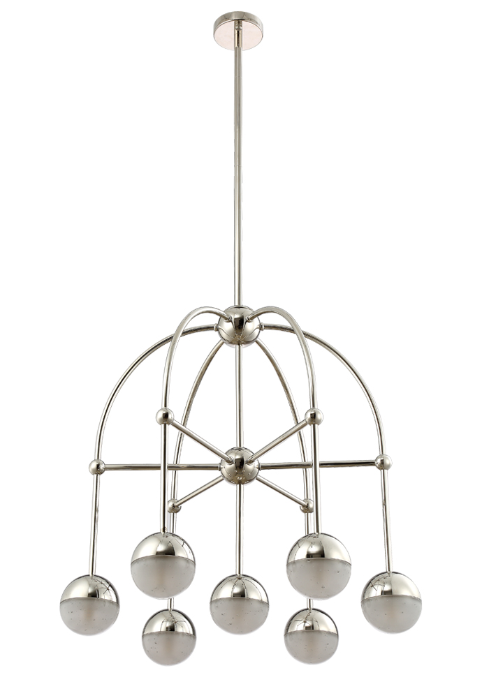 Люстра на штанге Crystal Lux Truena TRUENA SP-PL6+1 NICKEL в Санкт-Петербурге