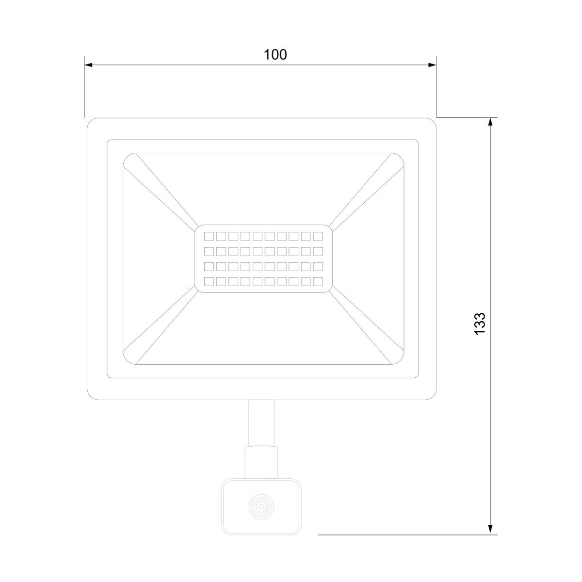 Прожектор светодиодный Elektrostandard Elementary (с датчиком) 027 FL LED 30W 6500K IP44 4690389154782 в Санкт-Петербурге