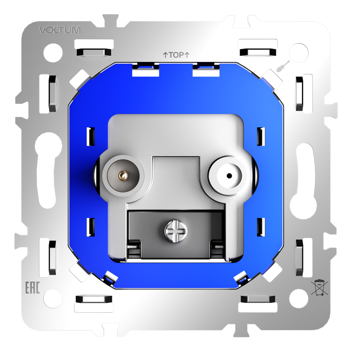 Механизм розетки телевизионной оконечной TV+SAT Voltum S70 VLS0604M в Санкт-Петербурге