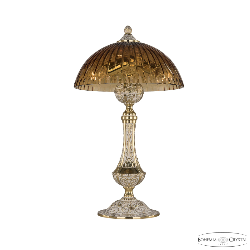 Настольная лампа Bohemia Ivele Crystal Florence 71100L/25 GW Amber/H-1K в Санкт-Петербурге
