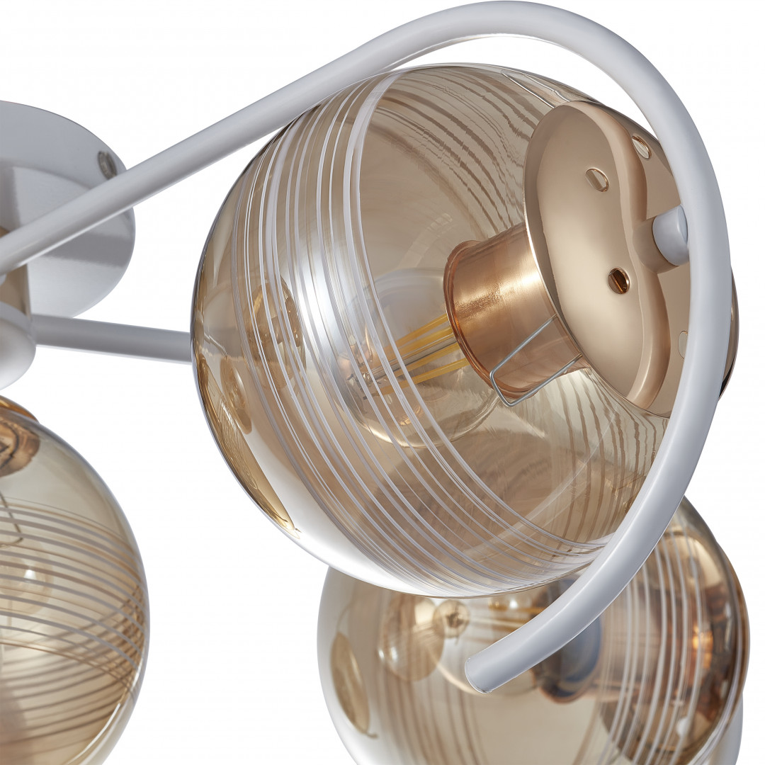 Потолочная люстра Arte Milano Amalfi 326208/5+1 WH+FG в #REGION_NAME_DECLINE_PP#