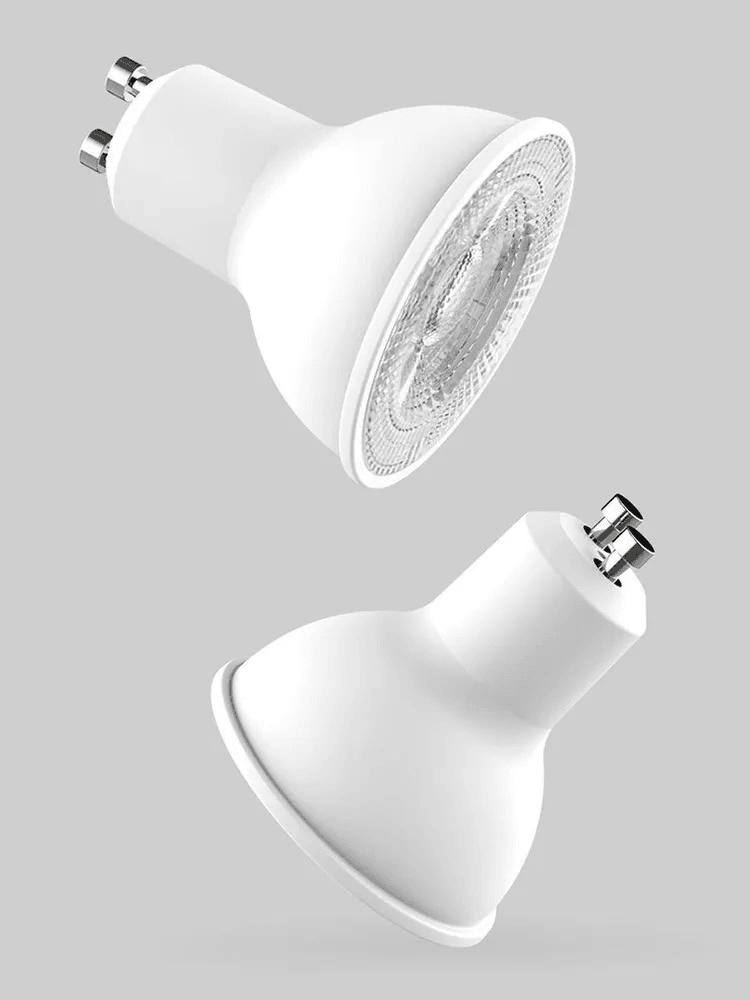 Умная светодиодная лампа (4 шт.) Yeelight Smart bulb W1(Dimmable) GU10 4,8W 2700K YGYC0120005WTEU в Санкт-Петербурге