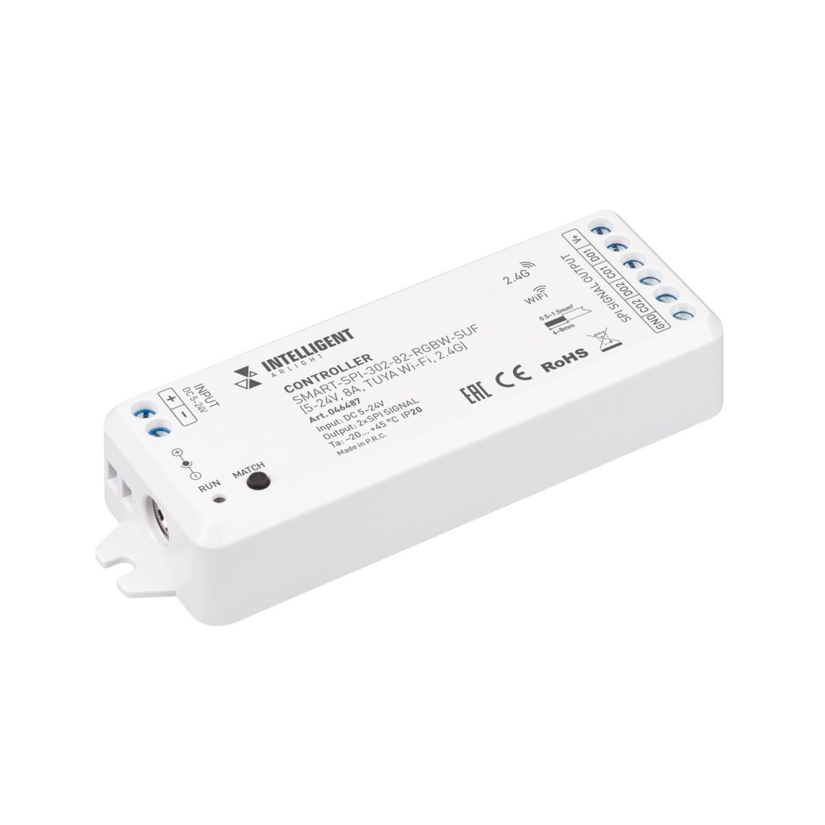 Контроллер Arlight SMART-SPI-302-82-RGBW-SUF (5-24V, 8A, TUYA Wi-Fi, 2.4G) 046487 в Санкт-Петербурге