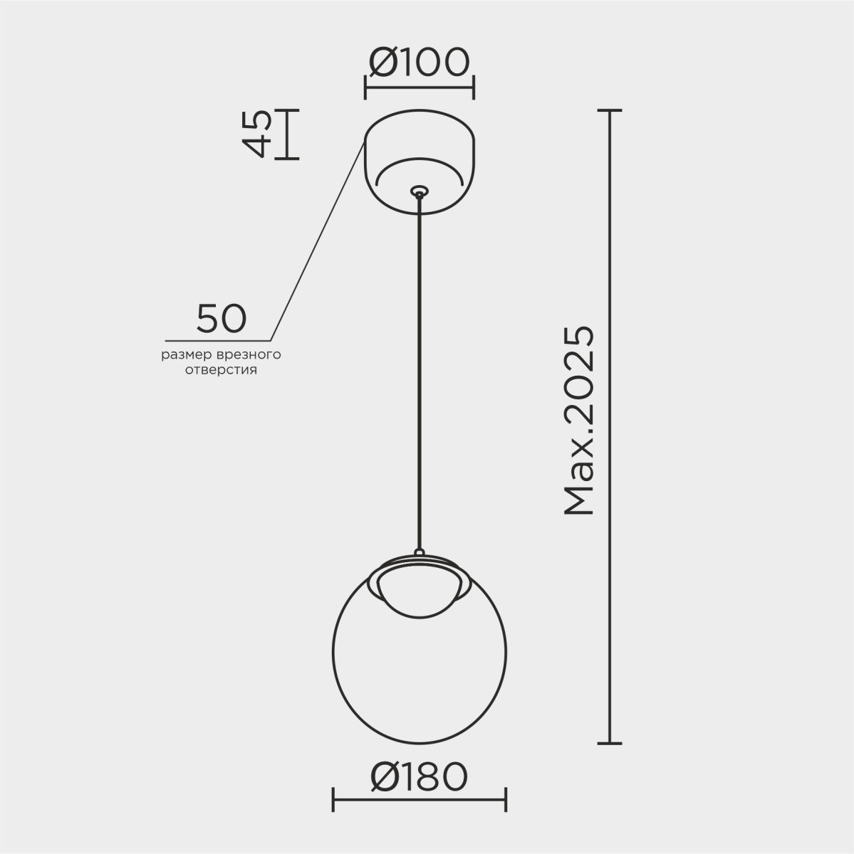 Подвесной светильник Modelux ML.2338.180 BK-GD в #REGION_NAME_DECLINE_PP#