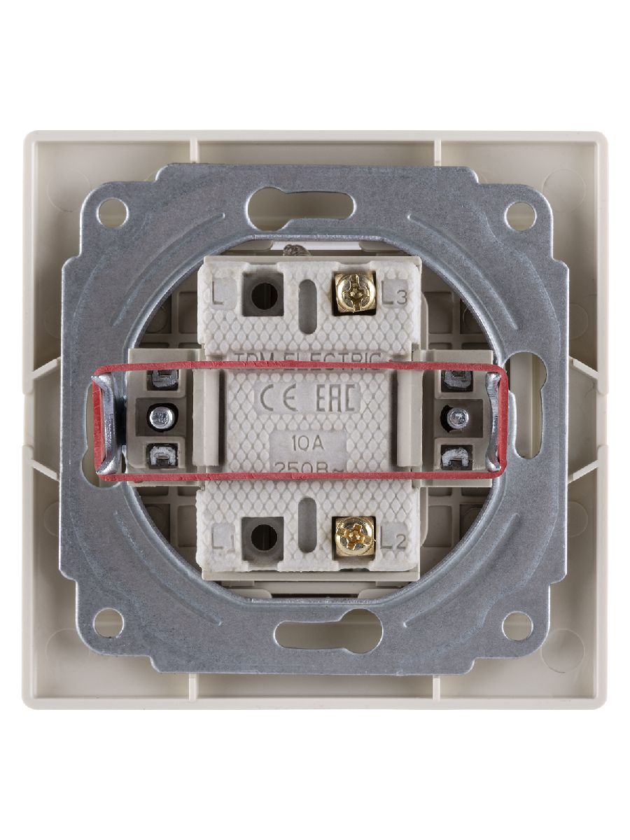 Выключатель одноклавишный с подсветкой Таймыр TDM Electric SQ1814-0104 в Санкт-Петербурге