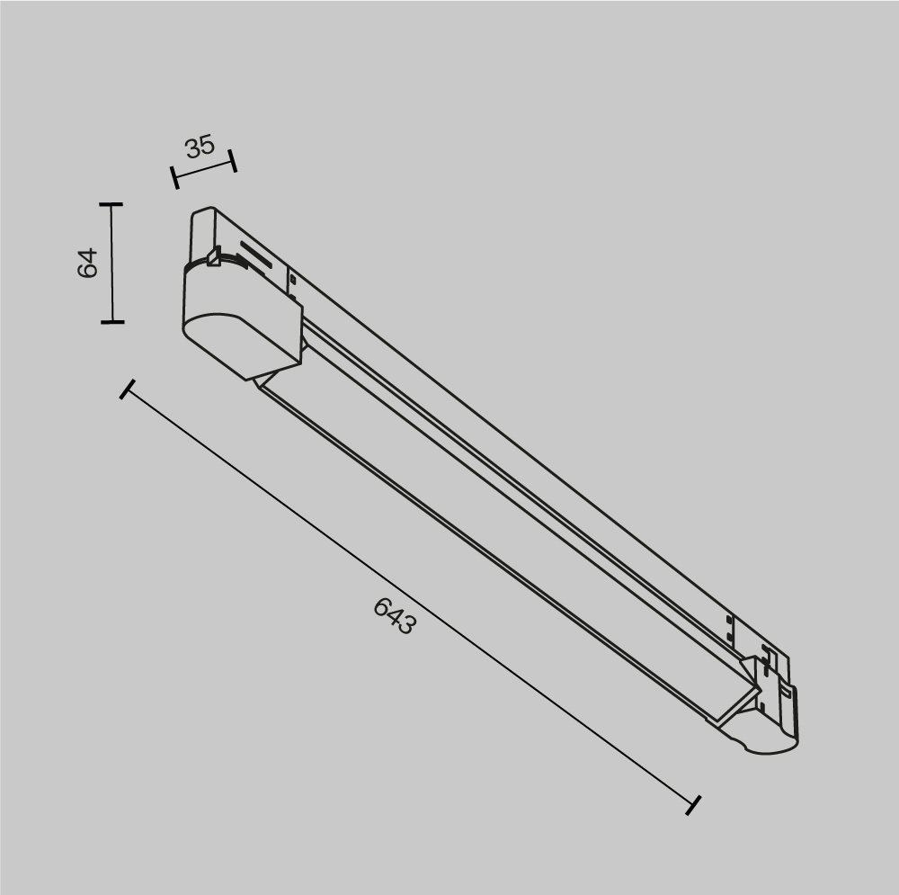 Трековый трехфазный светильник Maytoni Basis TR196-3-20W2.7K-B в Санкт-Петербурге