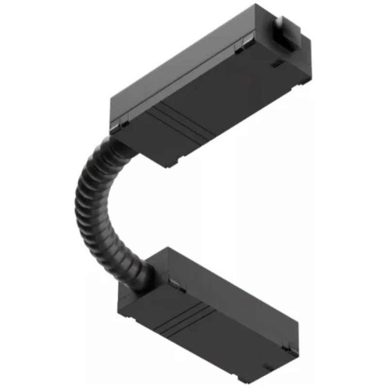 Трековый угловой коннектор (гибкий) EKS COLIBRI 220V чёрный, 100 шт/кор 0У-00001342 в Санкт-Петербурге