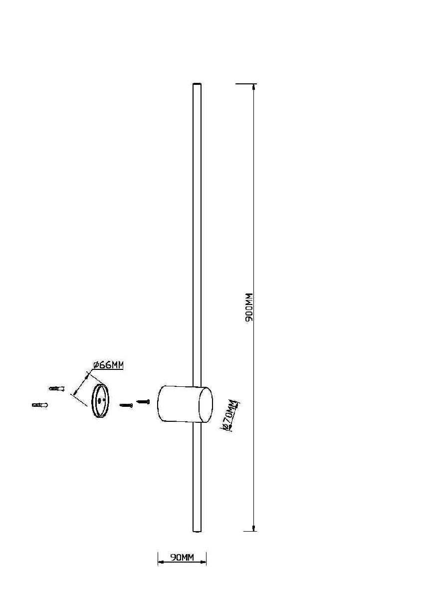 Настенный светильник Maytoni Light stick MOD237WL-L11BS3K в #REGION_NAME_DECLINE_PP#