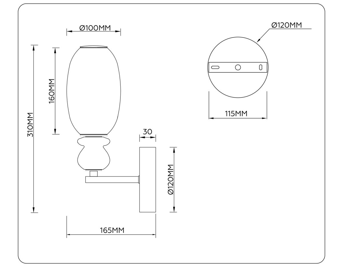 Бра Ambrella Light High Light Ceramo Modern LH53148 в #REGION_NAME_DECLINE_PP#