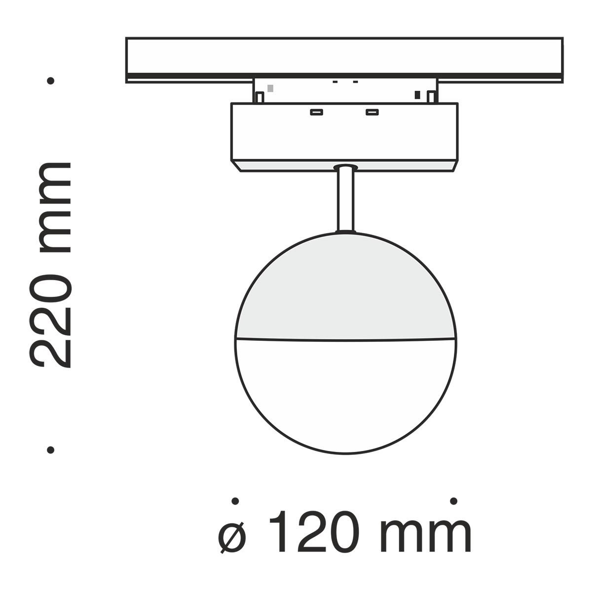 Трековый светильник Maytoni Track lamps TR017-2-10W3K-B в Санкт-Петербурге