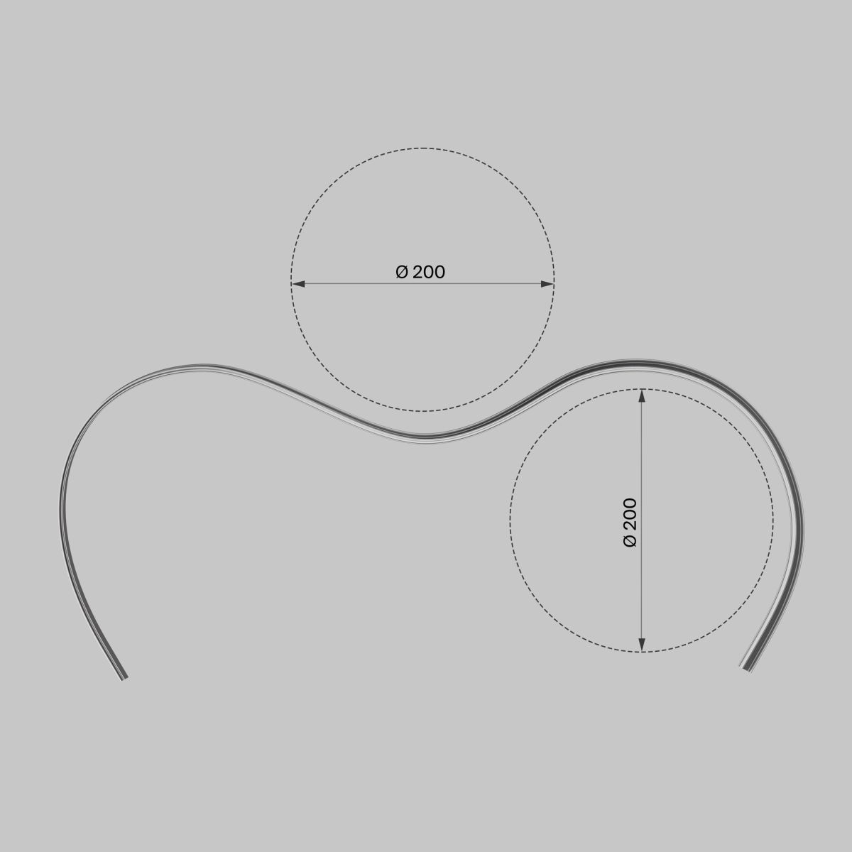 Профиль накладной с вертикальным изгибом Maytoni Led Strip  631016 в Санкт-Петербурге