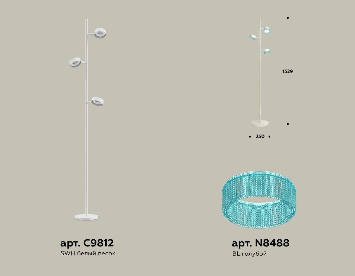 Торшер Ambrella Light Traditional (C9812, N8488) XB9812251 в #REGION_NAME_DECLINE_PP#