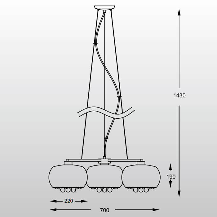 Подвесной светильник Zumaline CRYSTAL P0076-03R-F4FZ в Санкт-Петербурге