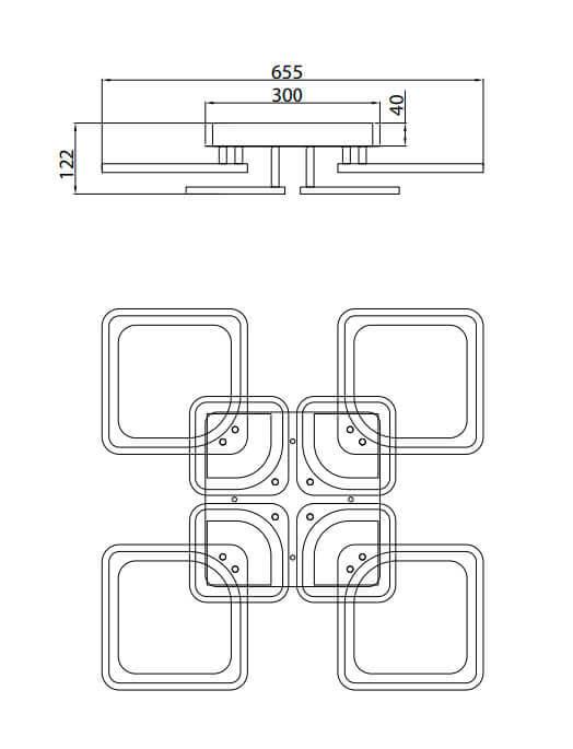 Потолочная люстра Rivoli Grafica 6007-105 Б0038158 в Санкт-Петербурге