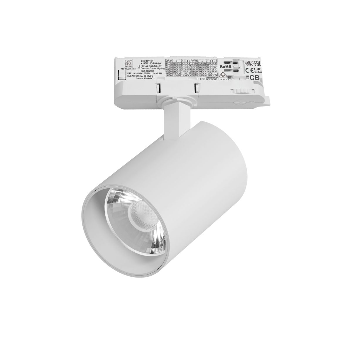 Трековый трехфазный светильник Quattro LED 15G с адаптером Lightstar Alta Base A5346QT15G в #REGION_NAME_DECLINE_PP#