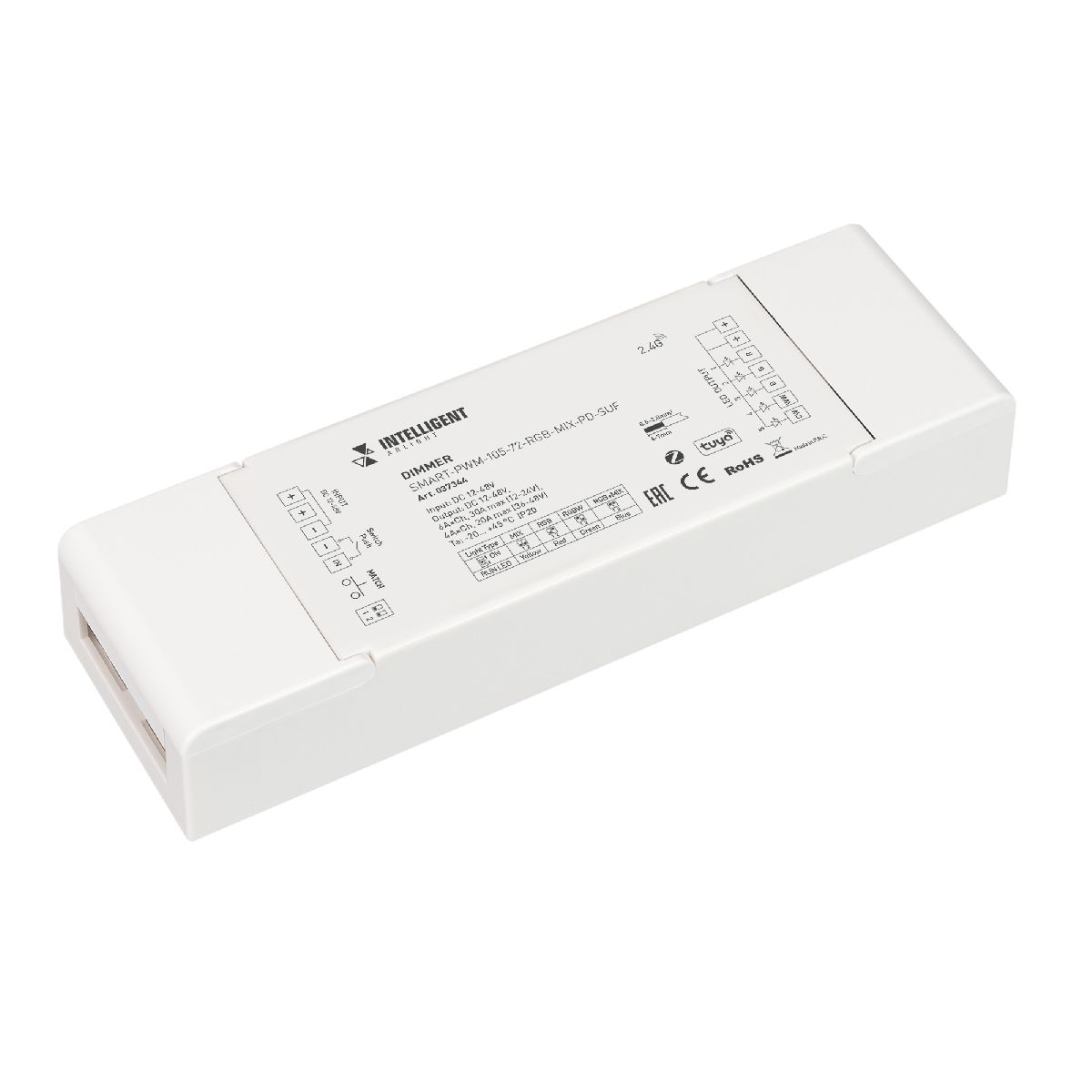 Диммер Arlight SMART-PWM-105-72-RGB-MIX-PD-SUF (12-48V, 5x6A, ZB, 2.4G) 037344 в Санкт-Петербурге