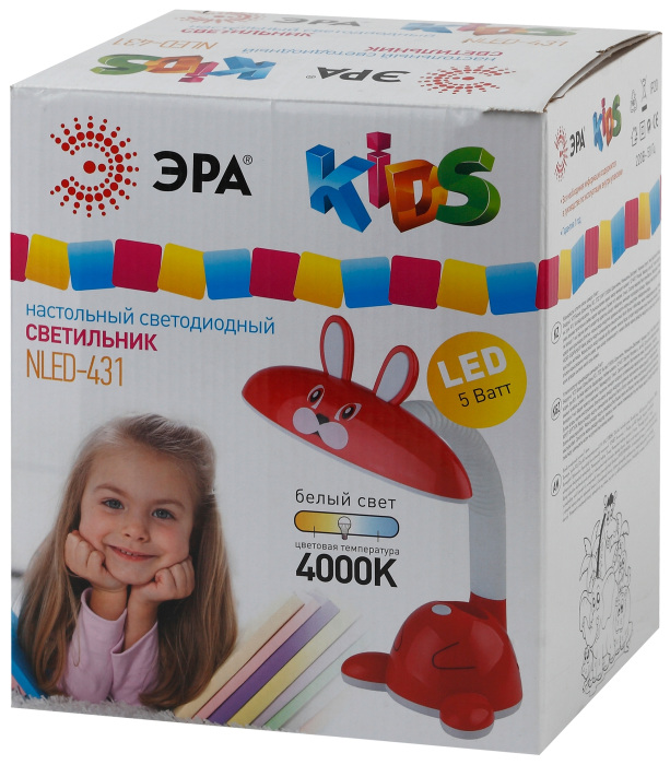 Настольная лампа Эра NLED-431-5W-R Б0019776 в Санкт-Петербурге