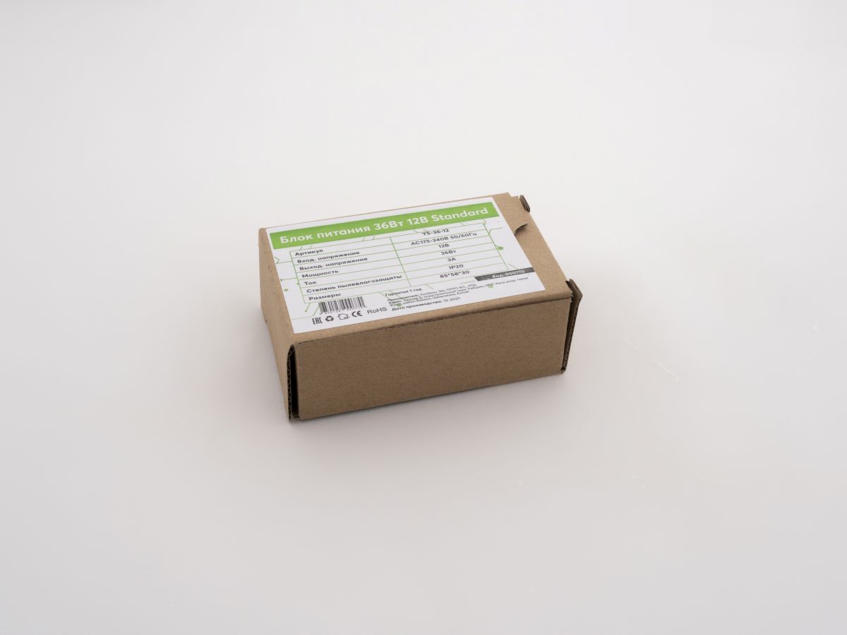Блок питания LEDS POWER 36Вт 12В Standard 000770 в Санкт-Петербурге