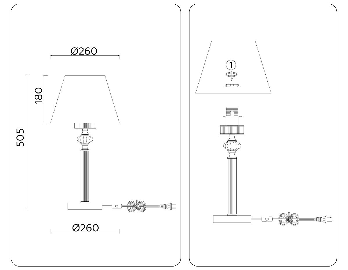 Настольная лампа Ambrella Light High Light Heigh Light LH71027 УЦ в Санкт-Петербурге