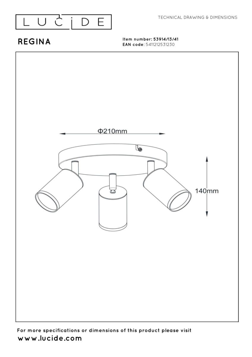 Спот Lucide Regina 53914/13/41 в Санкт-Петербурге