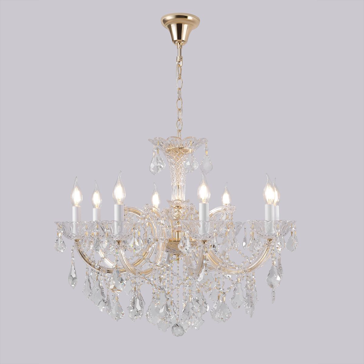 Подвесная люстра Crystal Lux CRISTELLE SP8 GOLD в Санкт-Петербурге