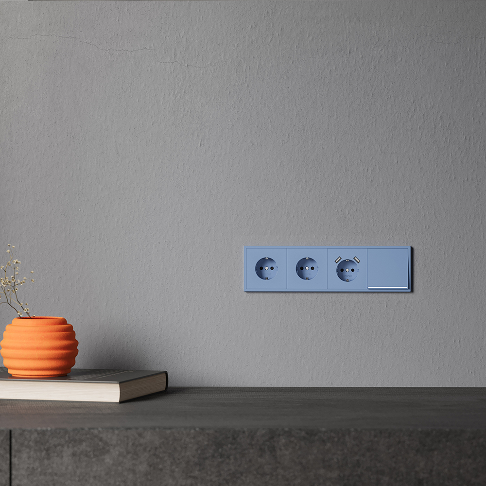 Клавиша для выключателя/переключателя одноклавишного с подсветкой Voltum S70 (деним) VLS000215 в #REGION_NAME_DECLINE_PP#