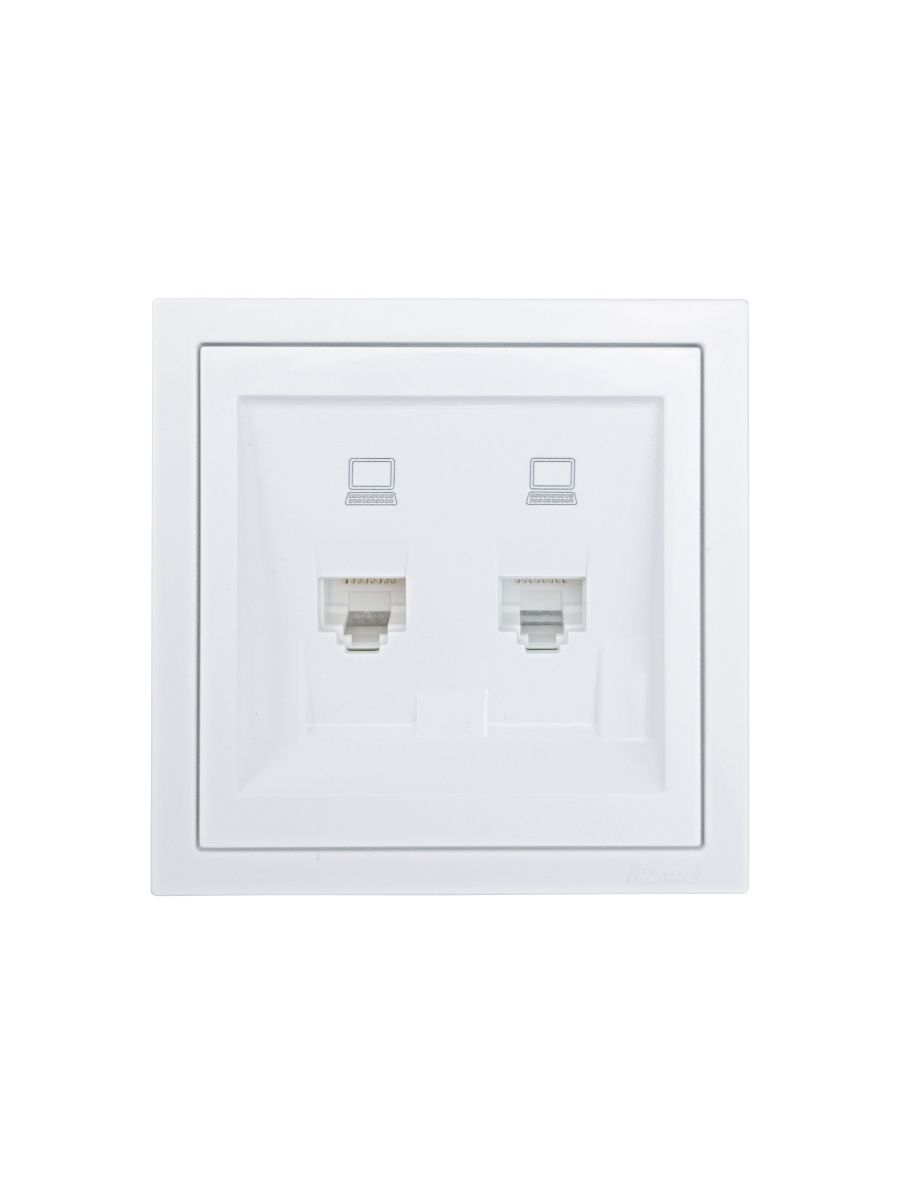 Розетка 2-ая компьютерная Lezard Zima 704-0288-141 в Санкт-Петербурге