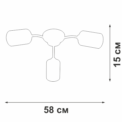 Потолочная люстра Vitaluce V2558-1/3PL в Санкт-Петербурге