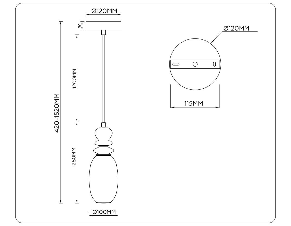 Подвесной светильник Ambrella Light High Light Ceramo Modern LH53141 в #REGION_NAME_DECLINE_PP#