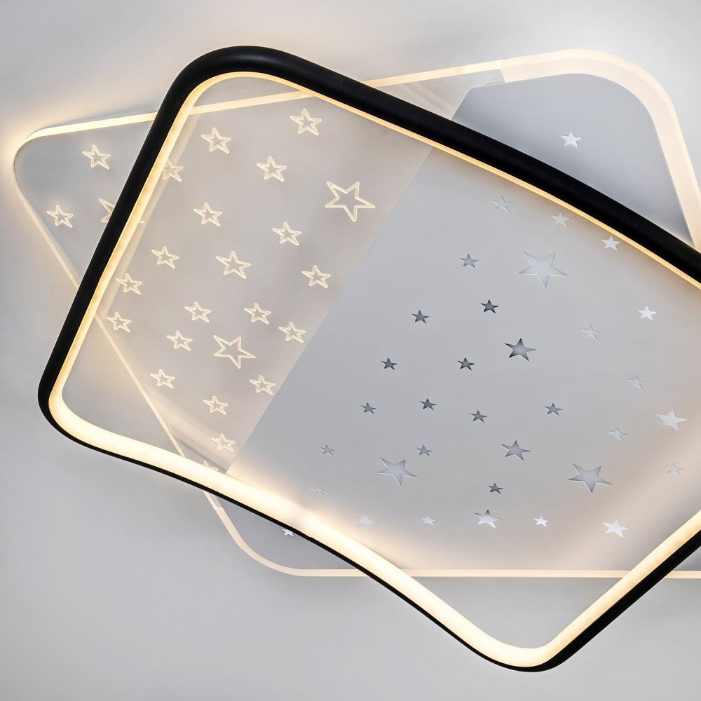 Потолочный светильник LED4U L1037-520 BK в Санкт-Петербурге