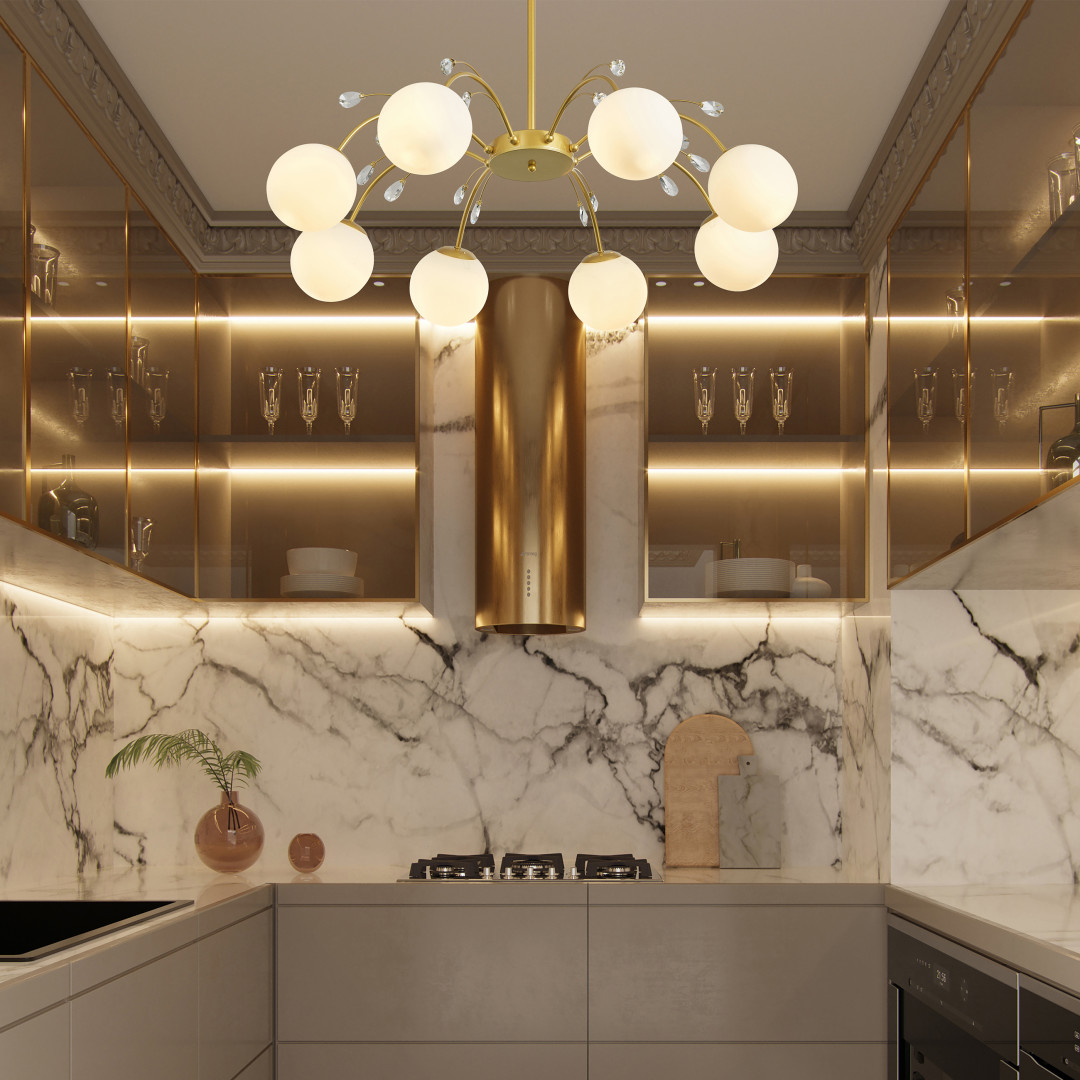 Люстра на штанге Arte Milano Neapolis 273802/8 GD в #REGION_NAME_DECLINE_PP#