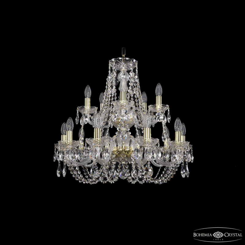 Подвесная люстра Bohemia Ivele Crystal 1406/10+5/240/2d G в Санкт-Петербурге