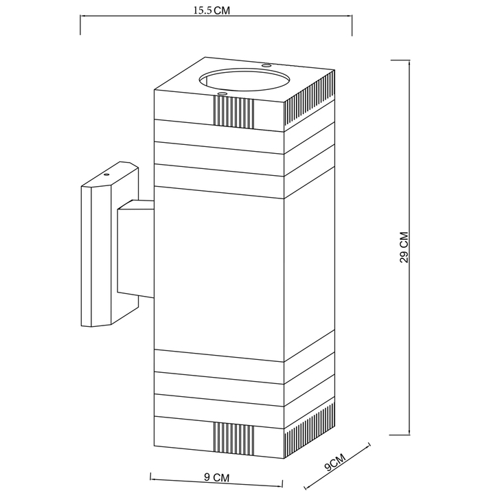 Уличный настенный светильник Arte Lamp Hadar A4421AL-2BK в Санкт-Петербурге