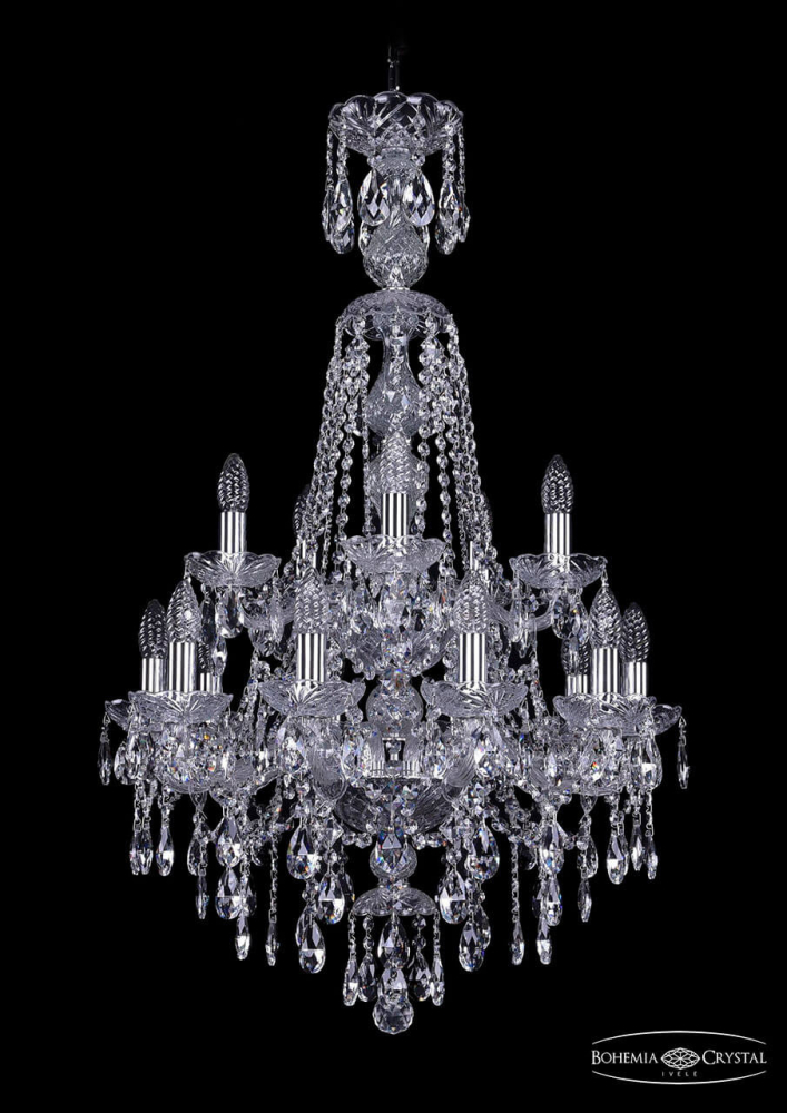 Подвесная люстра Bohemia Ivele 1415/10+5/200/XL-97/2d/Ni в Санкт-Петербурге
