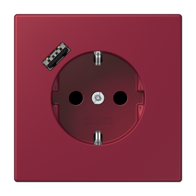 Розетка 2K+З USB Typ A Jung LC1520-18A255 в #REGION_NAME_DECLINE_PP#