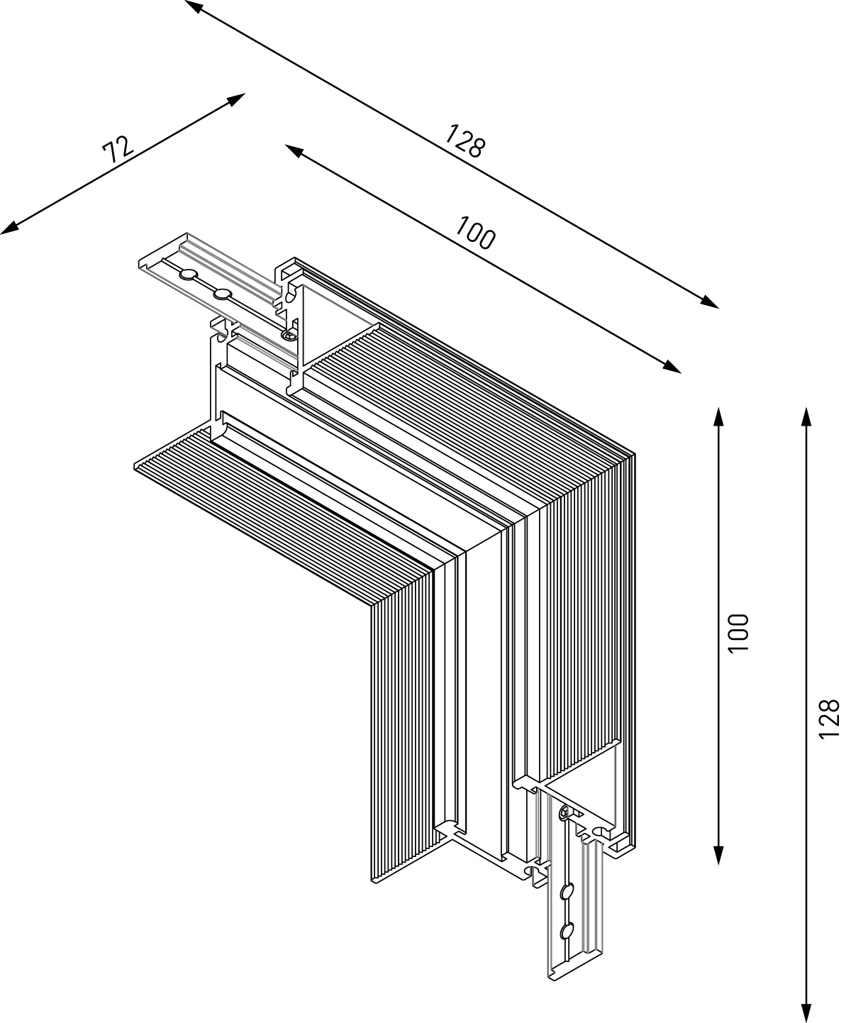 Коннектор угловой внутренний Lumker SY-LINK-INT-T2S-WH 013615 в Санкт-Петербурге