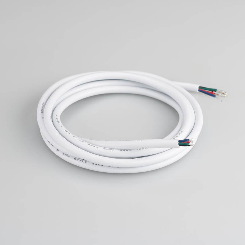 Провод питания Arlight ARL-Moonlight-20AWG-4W-D6-CU-2000 White 028125 в Санкт-Петербурге