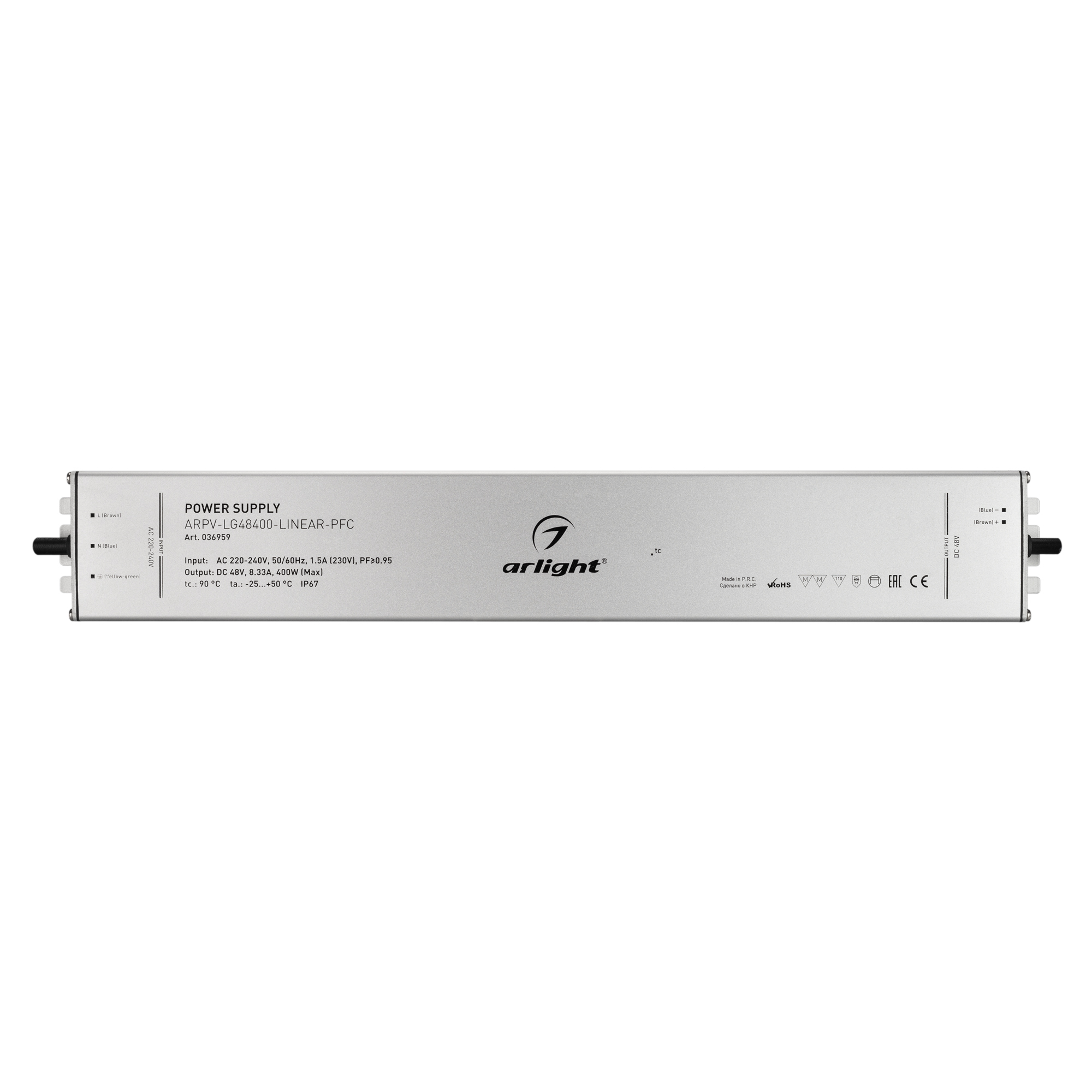 Блок питания Arlight ARPV-LG48400-LINEAR-PFC 48V 8.33A 400W 036959 в Санкт-Петербурге