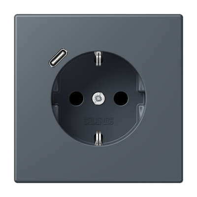 Розетка 2K+З USB Typ C Jung LC1520-18C262 в Санкт-Петербурге