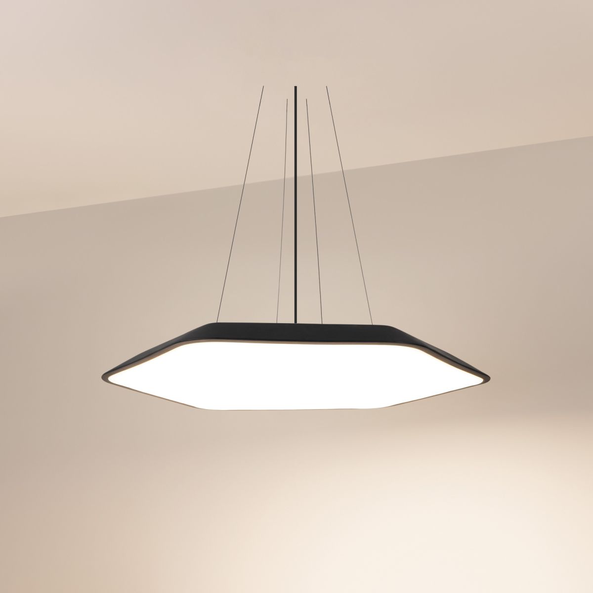 Подвесной светильник Arlight SP-TIARA-SLIM-HANG-H50-L800x720-75W Day4000 (BK, 160 deg, 230V) IP33 (Металл) 060206 в Санкт-Петербурге