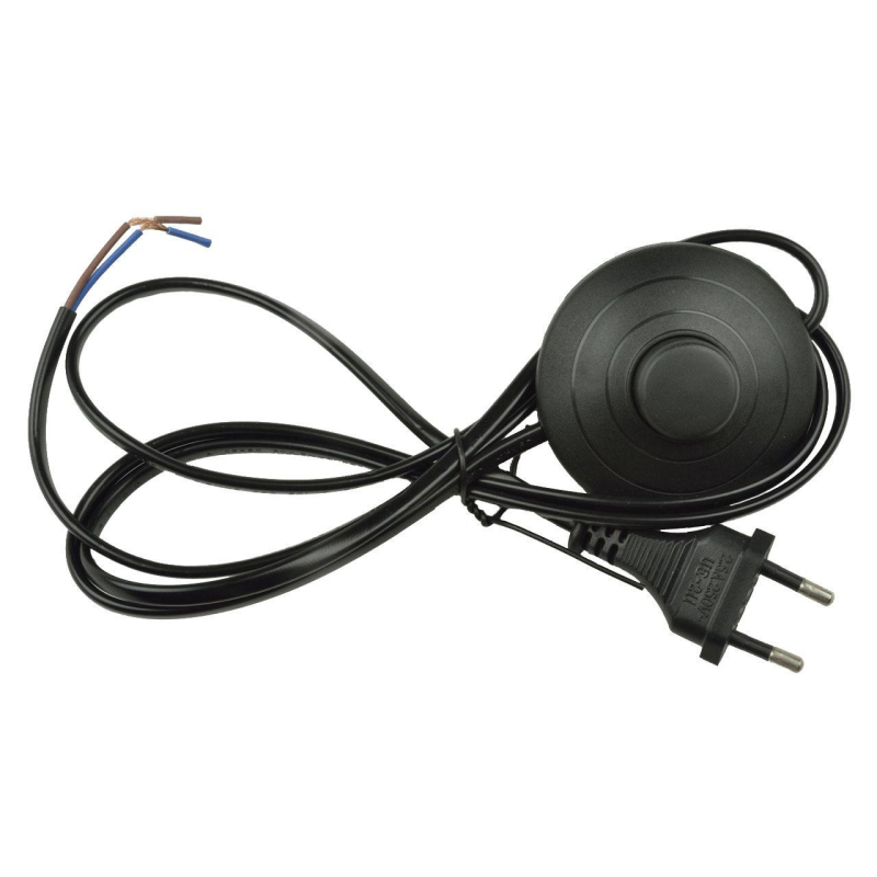 Шнур сетевой с вилкой и выключателем (UL-00004435) Uniel UCX-C20/02A-170 Black в Санкт-Петербурге
