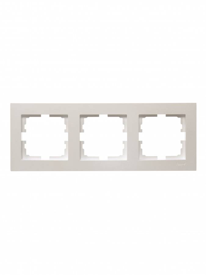 Рамка 3-ая горизонтальная без вст жемчужный Lezard Vesna 742-3000-148 в #REGION_NAME_DECLINE_PP#