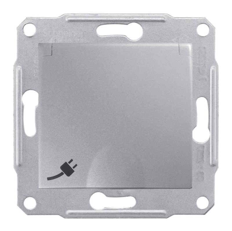 Розетка Schneider Electric Sedna с/з со шторками и крышкой IP44 16A 250V SDN3100360 в Санкт-Петербурге