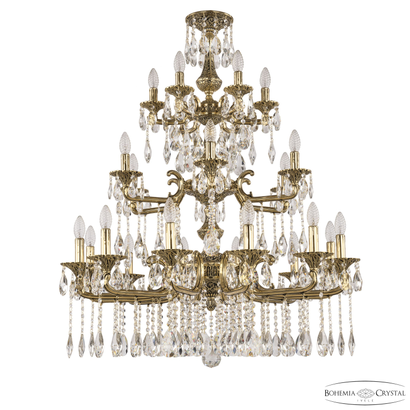 Подвесная люстра Bohemia Ivele Crystal Verona 72115/12+6+6/300/3D A GB в Санкт-Петербурге